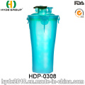 Portable Kunststoff BPA frei PP-Shaker-Flasche, Kunststoff-Protein-Pulver-Shaker-Flasche (HDP-0308)